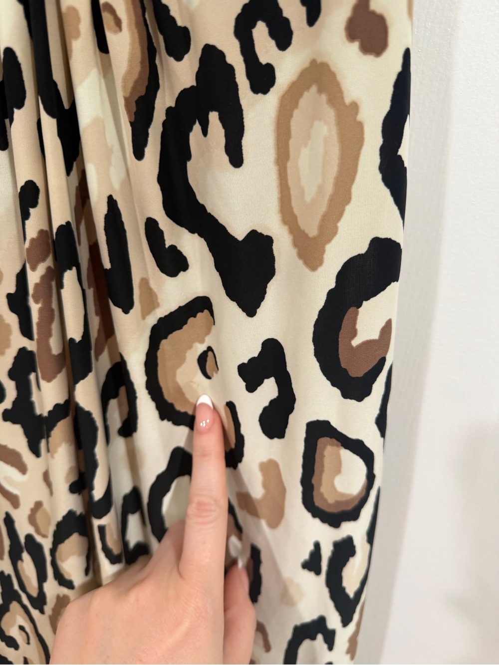 Ambrielle Leopard-Print Slip Dress in Beige, Brown & Black - Picture 4 of 9